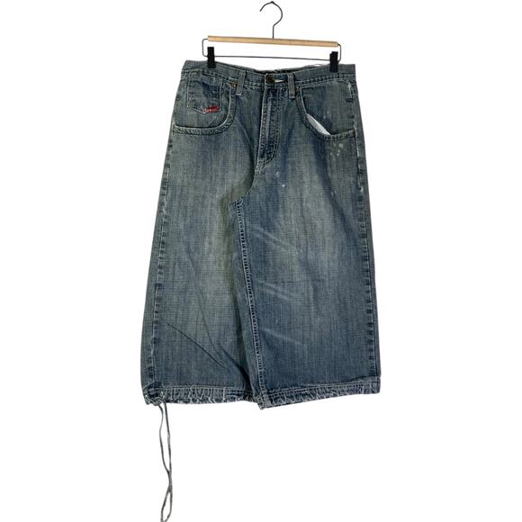 Vintage LK9 Utility Denim Shorts 32 - Picture 1 of 7